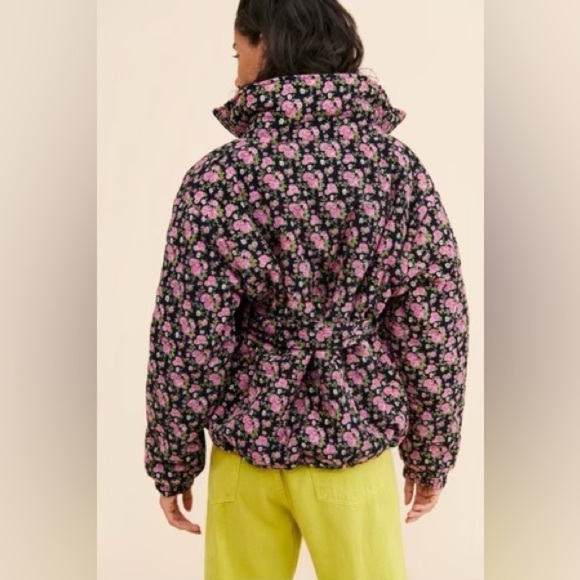 Anthropologie Tach Floral Gadara Corduroy Coat Jacket Size Small - Picture 4 of 12